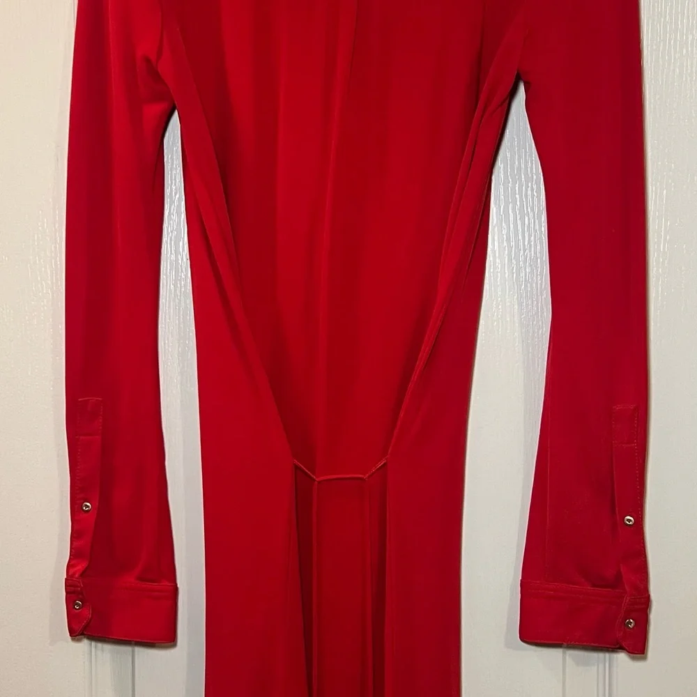 Diane Von Furstenberg Vibrant Red “Gyls” Dress NEW WITH TAGS - Picture 5 of 6